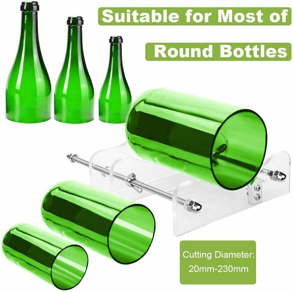 Glass Bottle Cutter Kit ? Cut Round Bottles & Necks for DIY & Recycling Projects