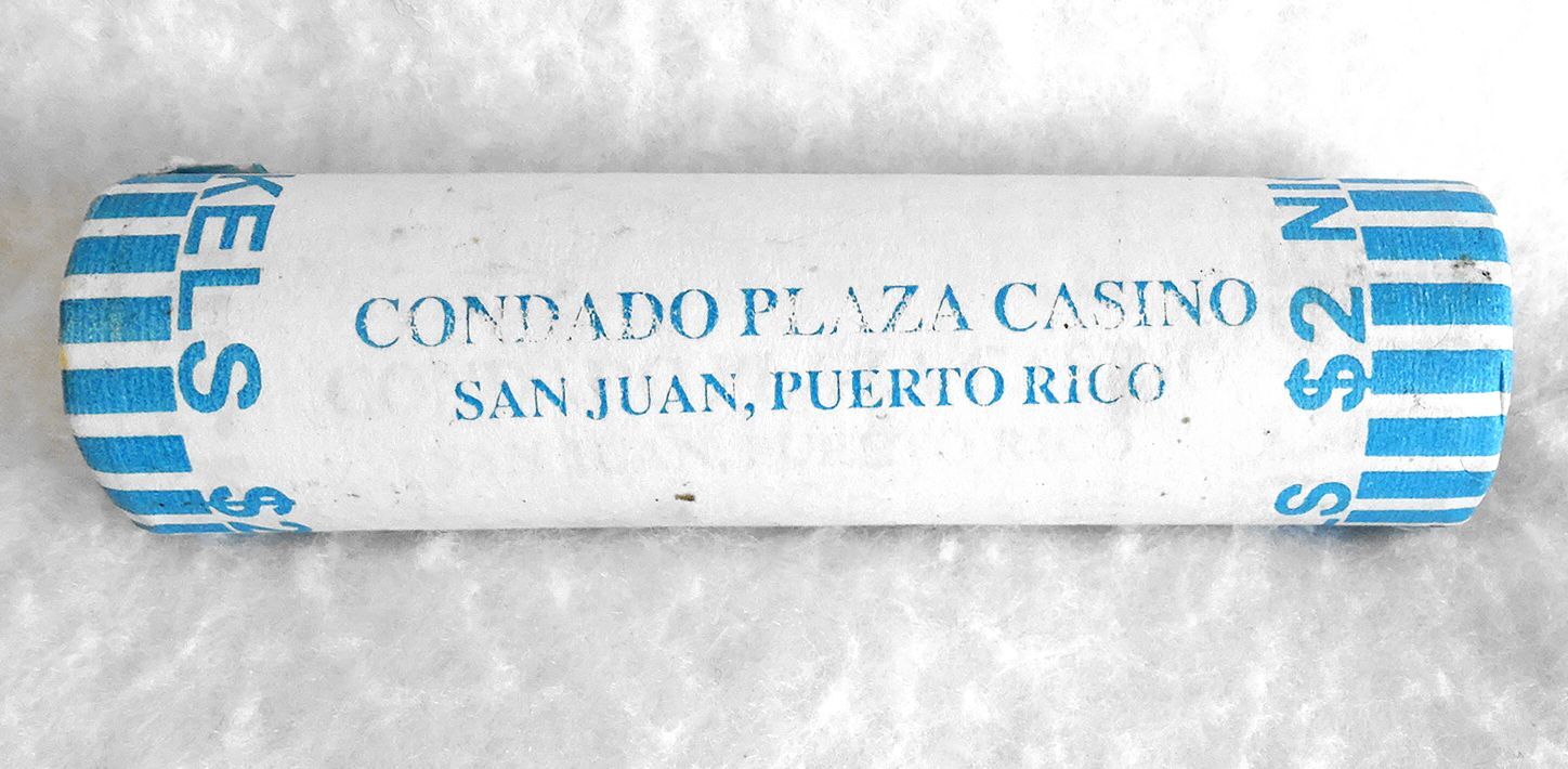 Condado Plaza Casino San Juan Puerto Rico $2 Nickel Roll Unopened