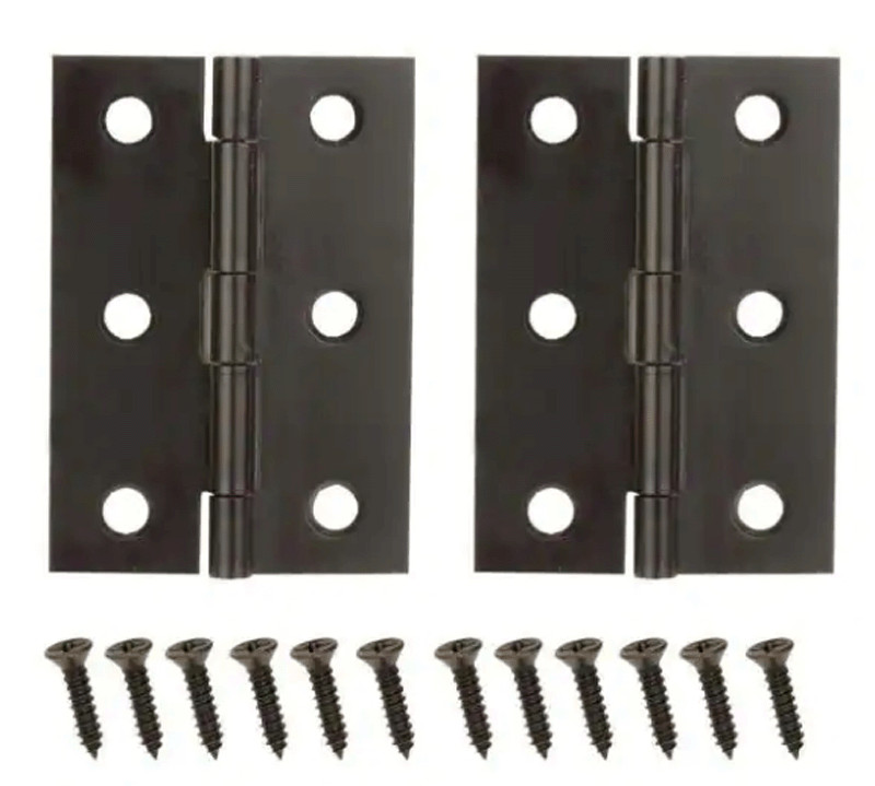 Everbilt 2 1/2" x 1-9/16" Middle Hinges Oil Rubbed Bronze Finish (3 - 2-Packs)