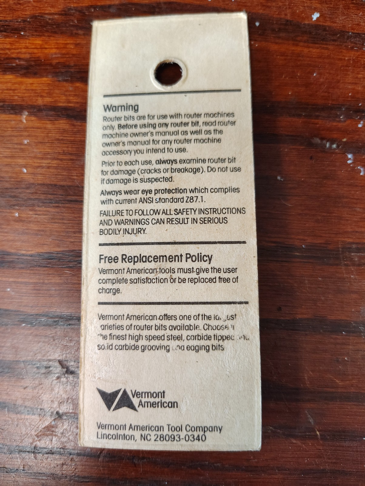 Vermont American 22140(448) Router Bit1/4" Beading 3/16" solid pilot 1/4" shank