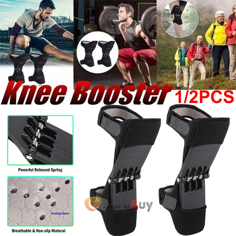 Knee Stabilizer Pads Knee Booster Brace Powerknee Brace Joint Support w/4 Spring