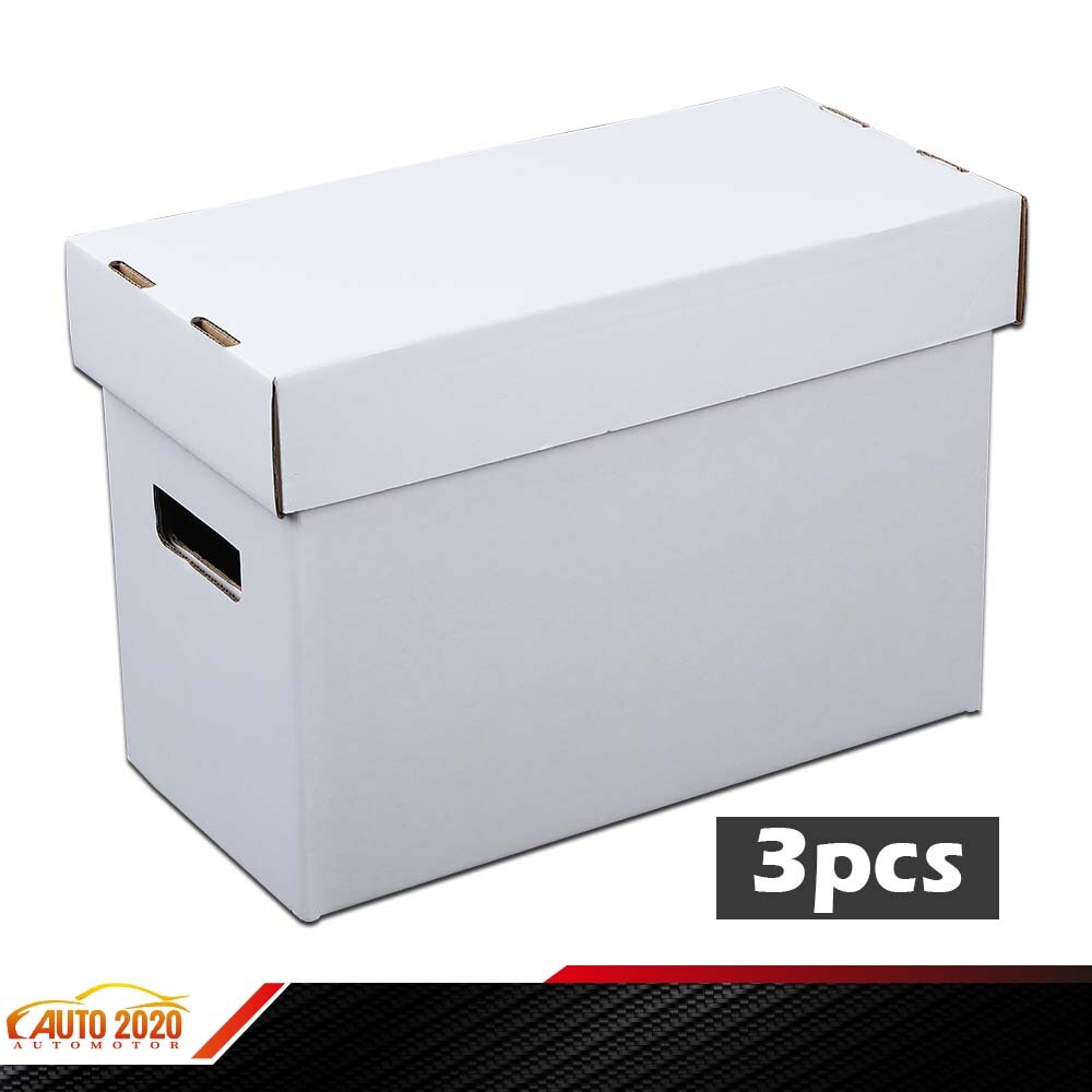 3X Short Comic Book Storage Boxes Holds 150 175 Stackable Archival Cardboard New