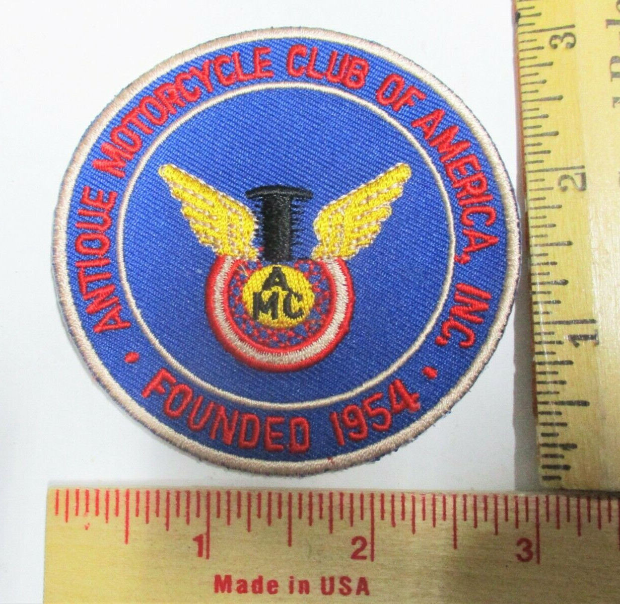 Antique Motorcycle Club patch vintage collectible old USA biker vest memorabilia