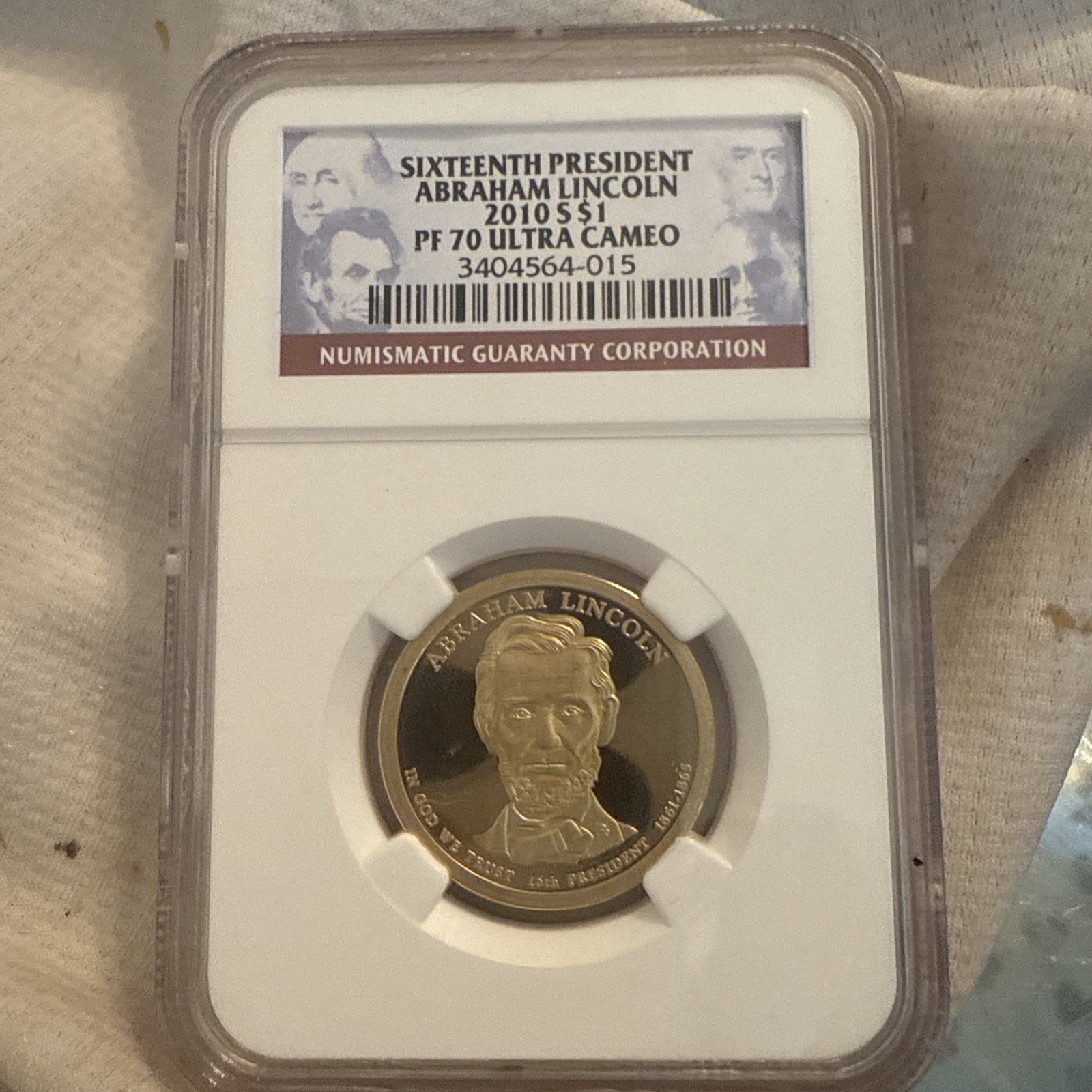 2010-S ABRAHAM LINCOLN NGC PF70 ULTRA CAMEO DOLLAR PROOF COIN
