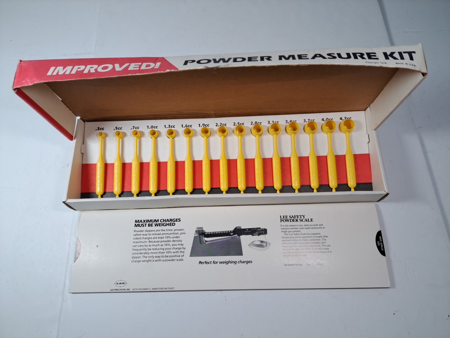 Vintage 1995 LEE Powder Measure Kit