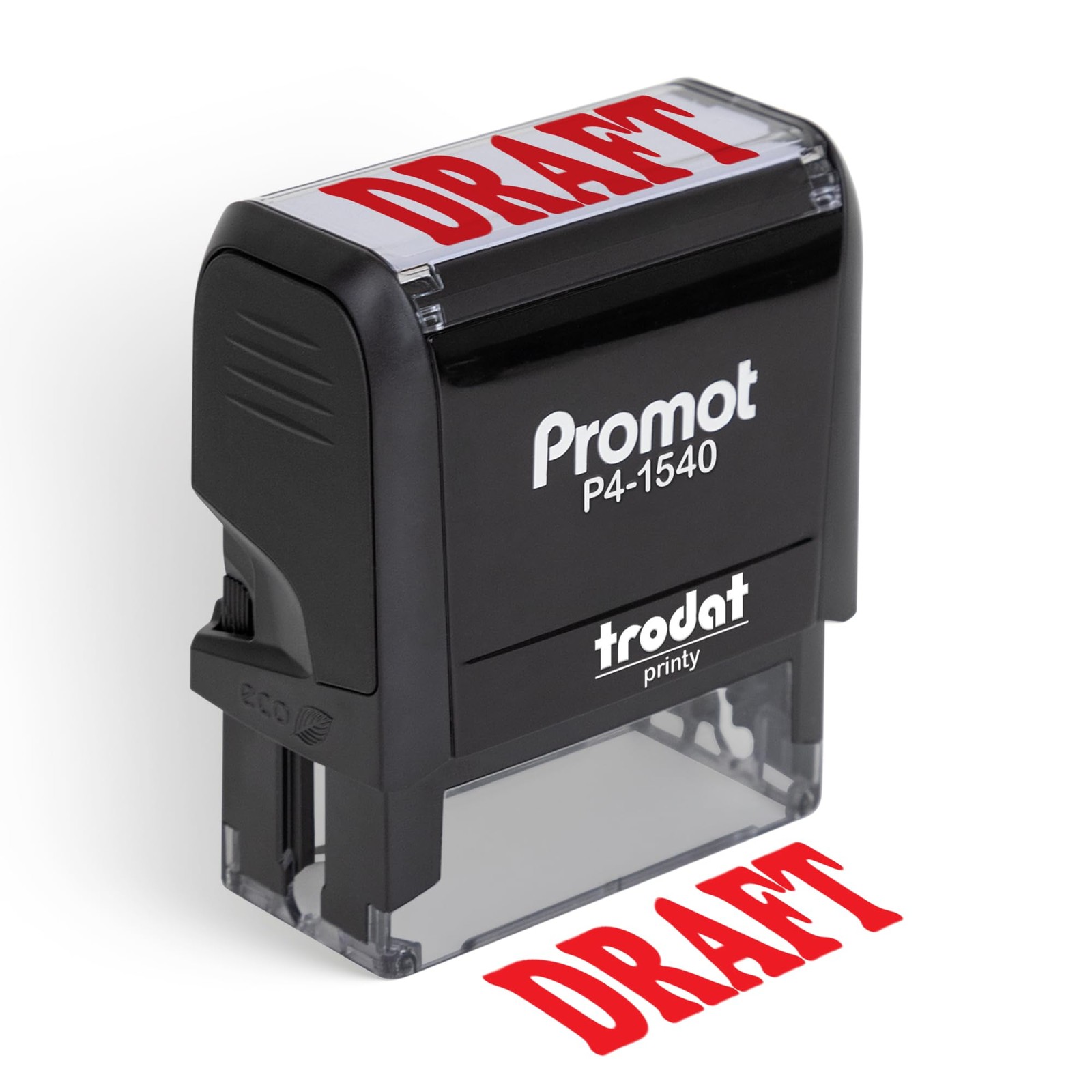 Draft Self Inking Rubber Stamp Office Message Red Mark Inker Stamp Tool