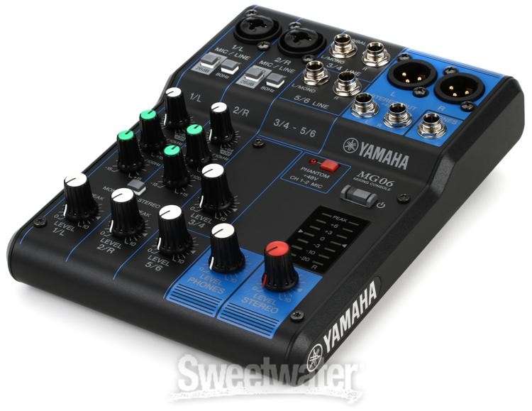 Yamaha MG06 6-channel Analog Mixer