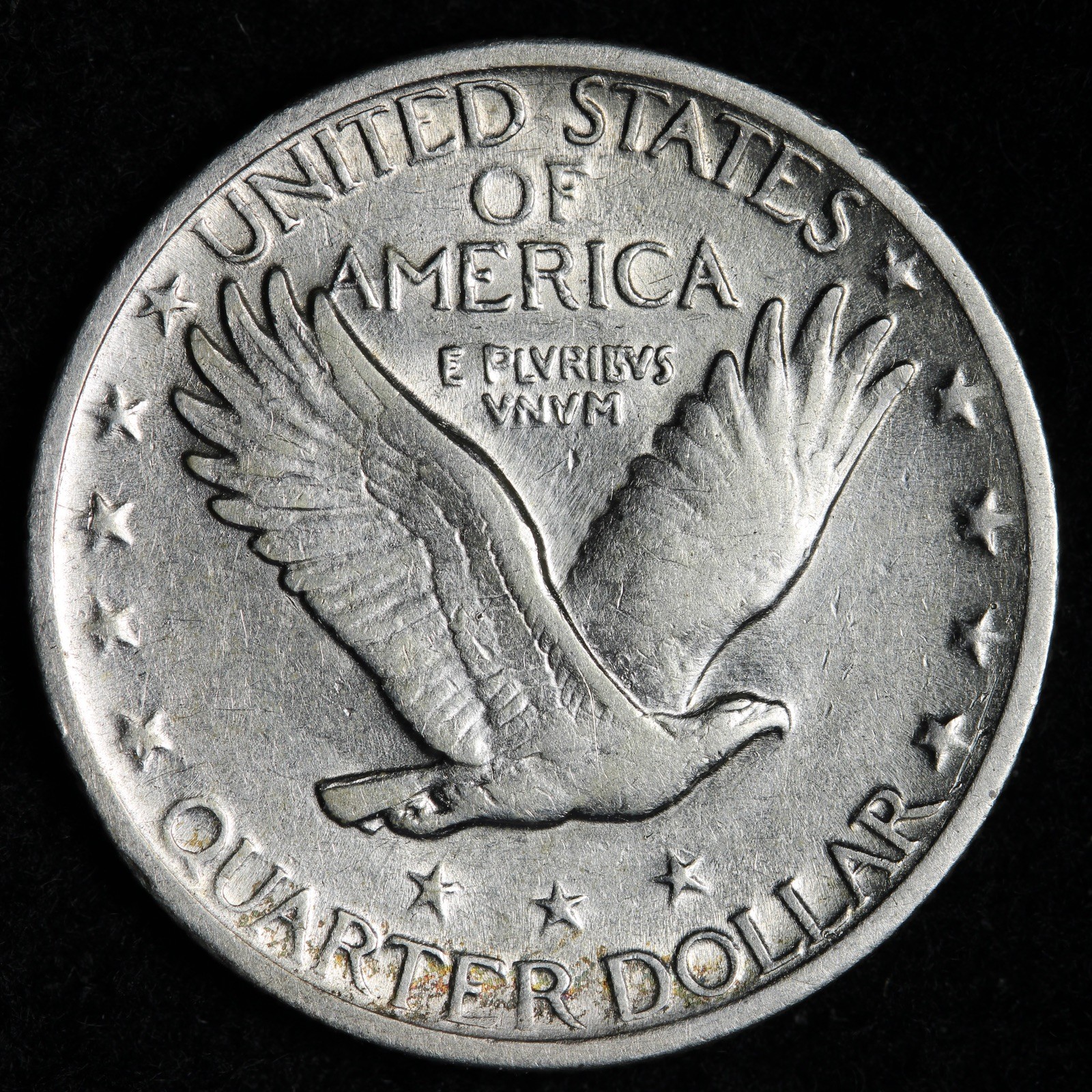 1918 Standing Liberty Silver Quarter AU E310 KQLK
