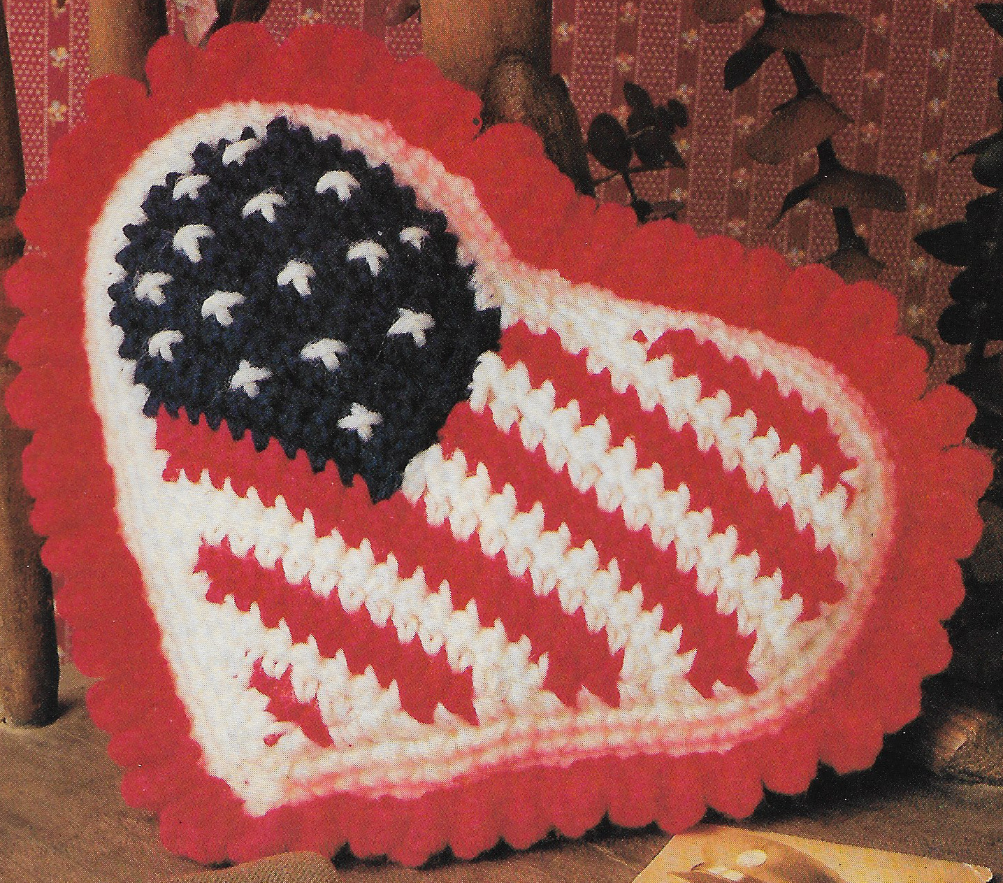 I Love America Pillow crochet pattern instructions
