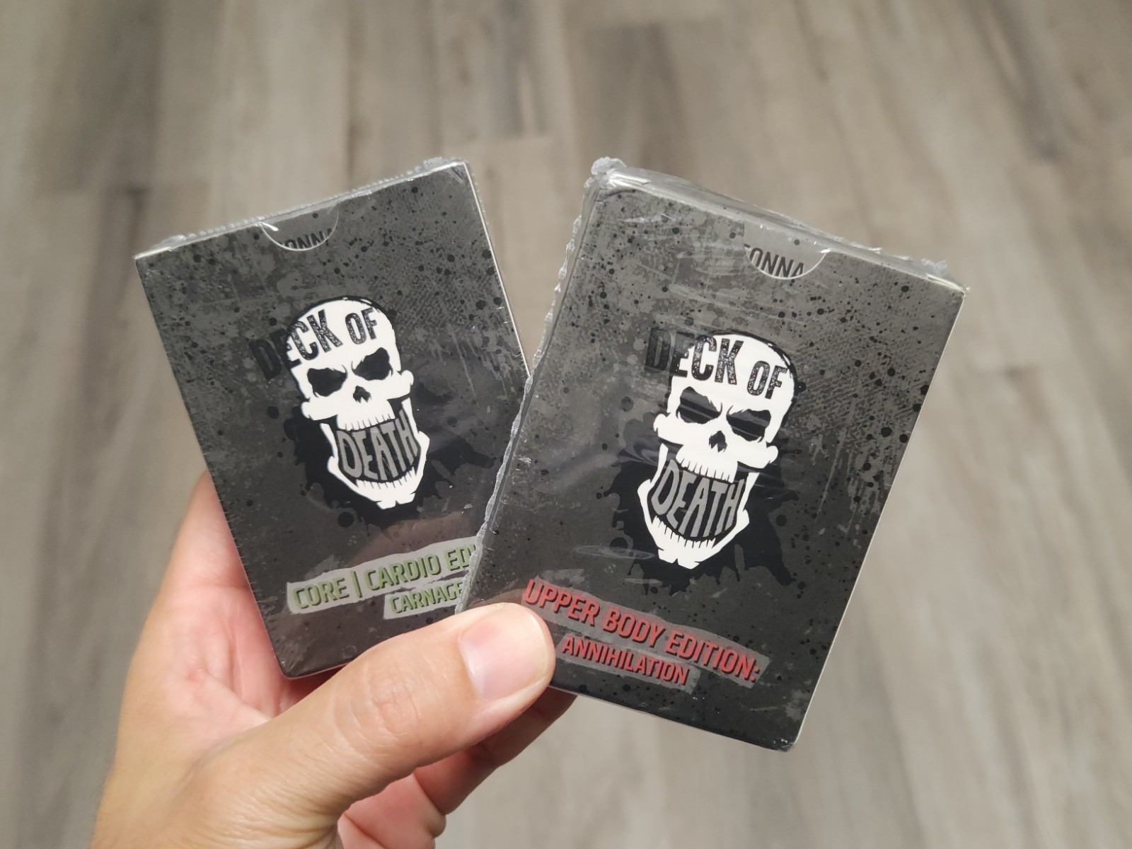Deck Of Death Fitness Cards Core Cardio Carnage & Upper Body Annihilation Editio