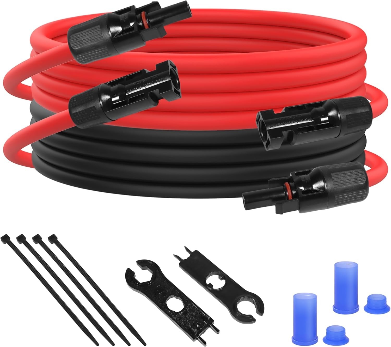 10AWG Solar Extension Panel Cable - 10FT Solar Wire with Solar Panel Adaptor Kit
