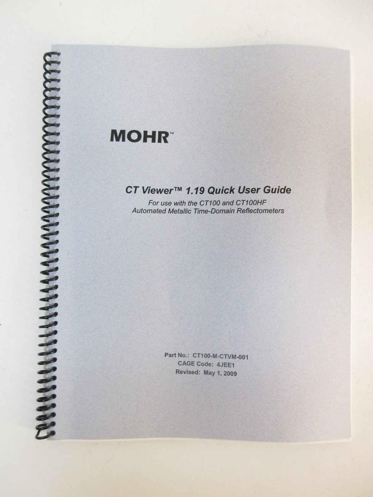 MOHR CT100 High Resolution TDR Cable Testers - 44 Operation Hours, DATA, REMOTE
