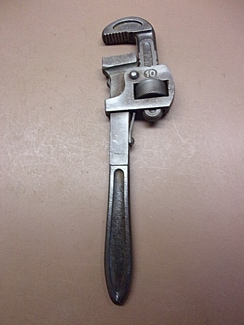 Vintage Guarantee Steel Adjustable 10" Monkey Wrench 1 1/2" Capacity W. Germany