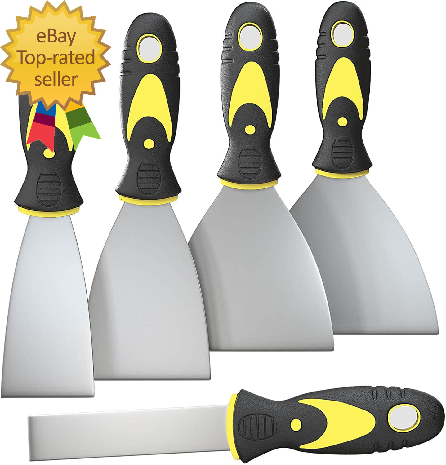 5Pcs Putty Knife, Set, 1" 2" 3" 4" 5" Scraper, Spackle Knife, Paint Scraper, Scr