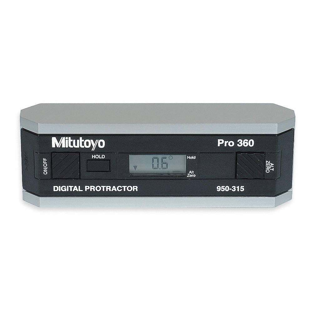 MITUTOYO 950-317 Digital Protractor,Accuracy +/-0.1 deg. 4LB15