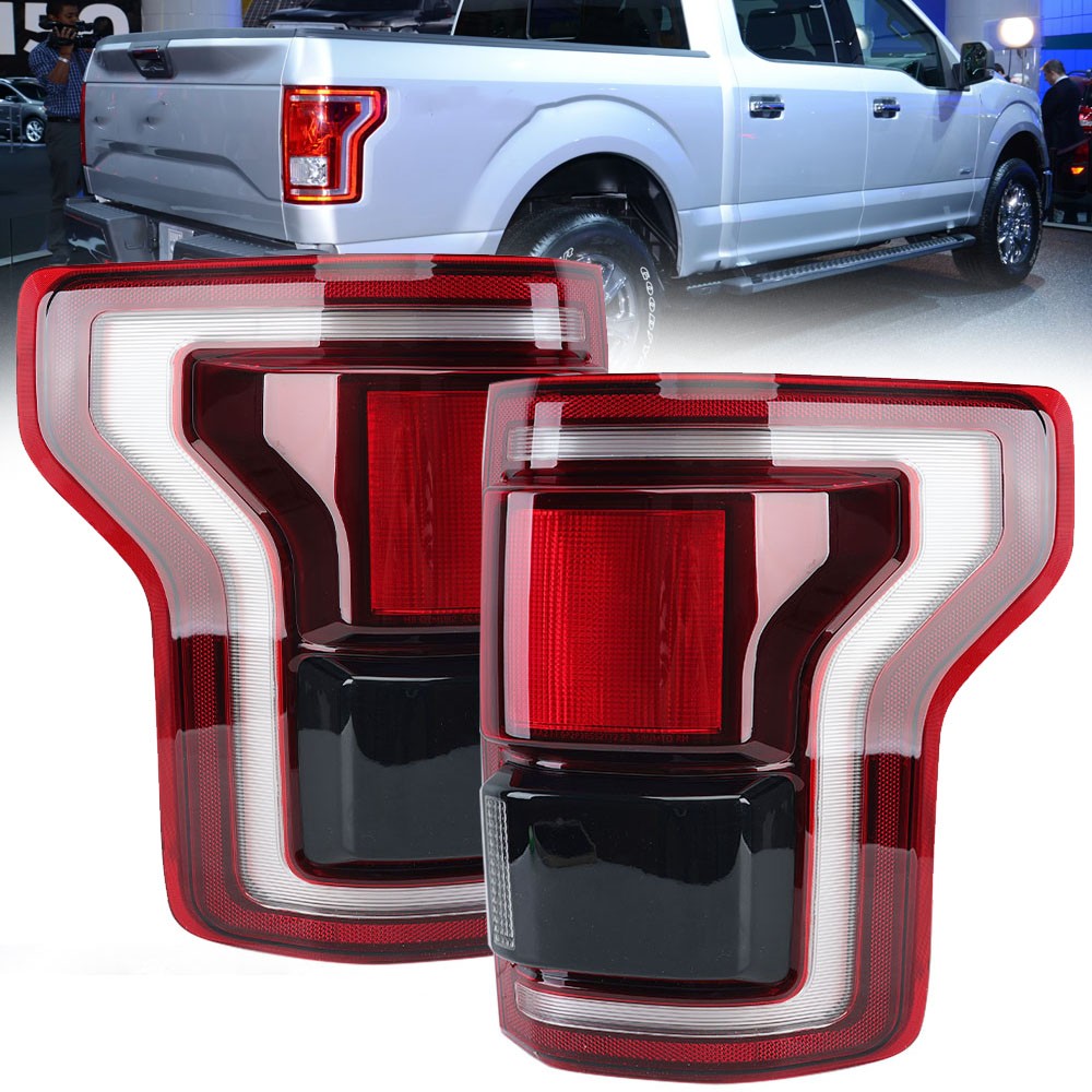 [Halogen Upgrade Raptor Style] For 2015-2020 Ford F150 Full LED Tail Lights Lamp