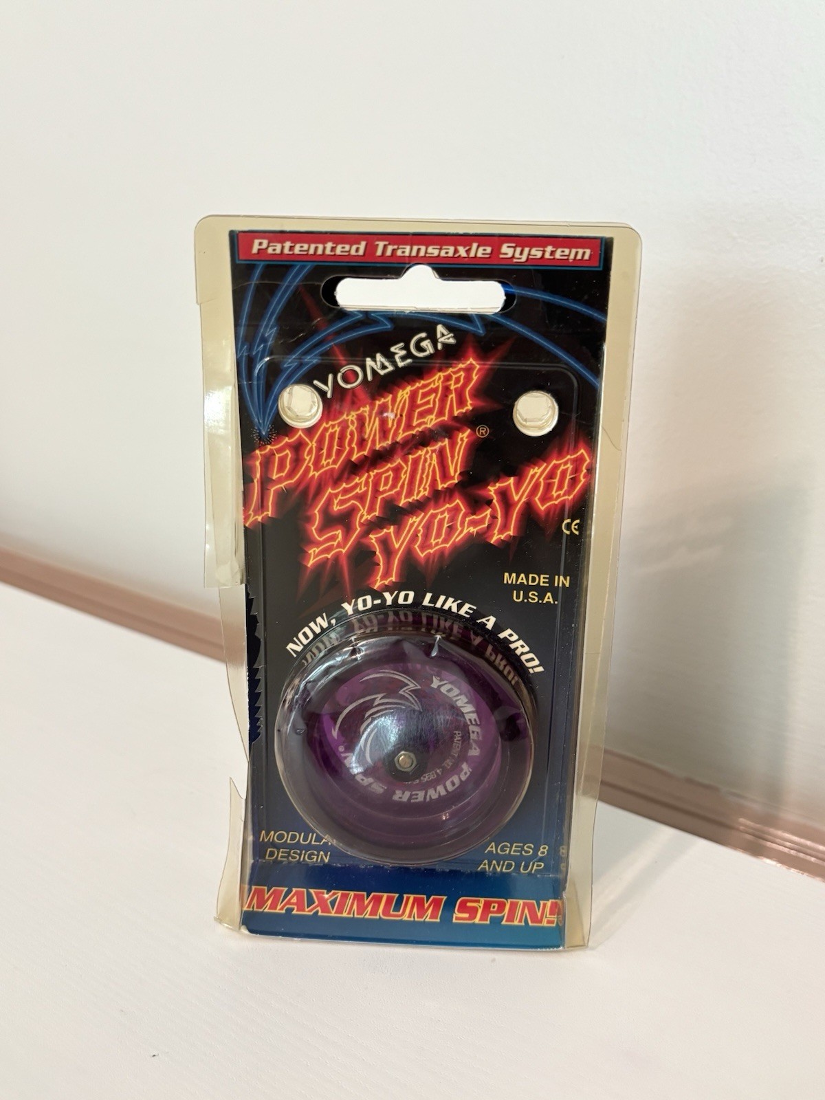 Vintage 1995 Yomega Power Spin Yo-Yo Modular Design Purple Transaxle