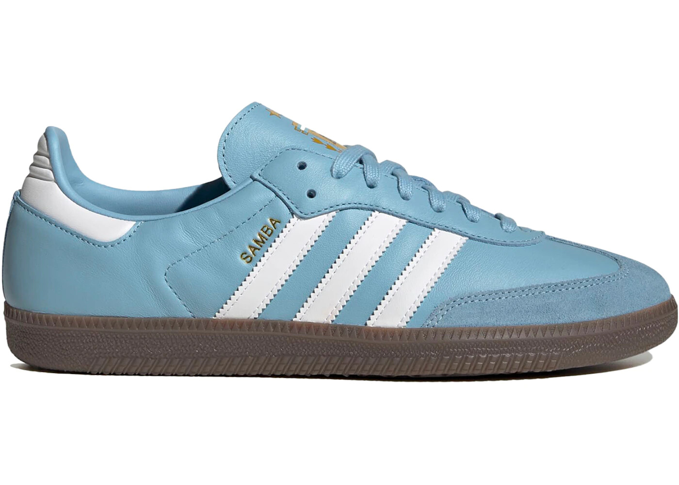 adidas Samba Argentina OG Shoes Blue Retro Classic Sneakers Trainers Men Size