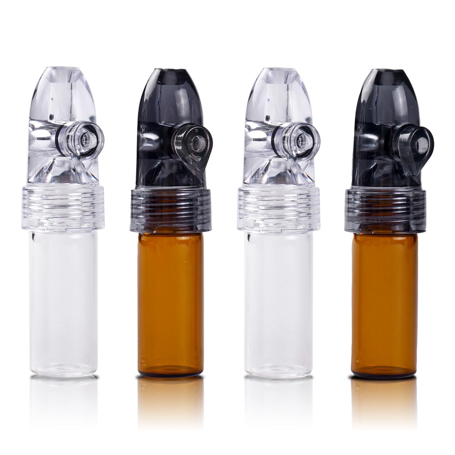 Portable Glass Ieak-proof Decorative Bottle (4 Pack)