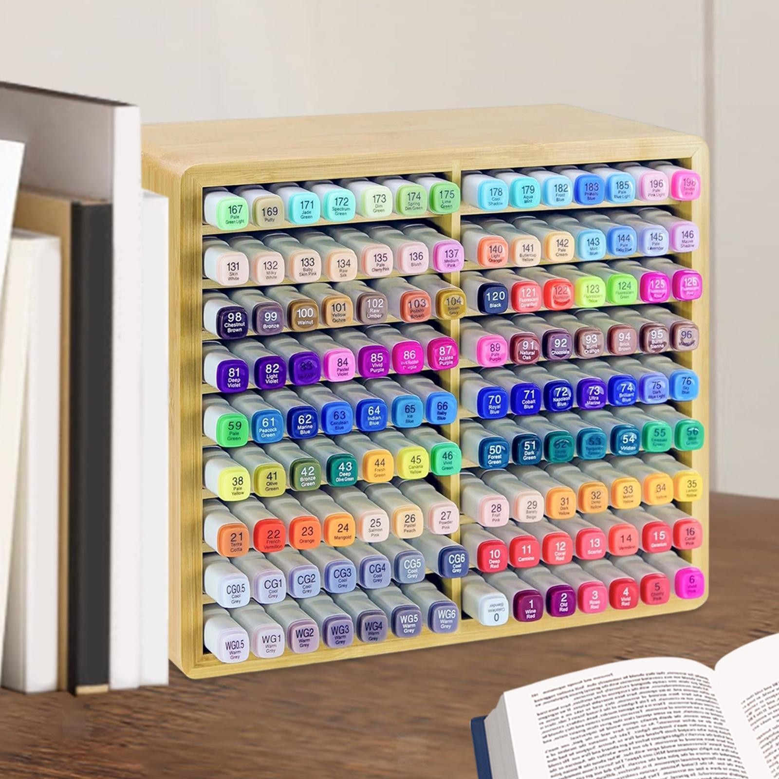 Marker Organizer DIY Craft Colored Pencils Holder for Cabinet Office Shelves