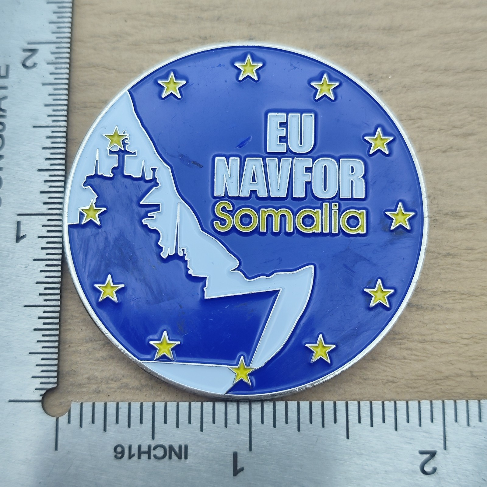 EU NAVFOR Somalia Operation Atalanta Force Commander Challenge Coin