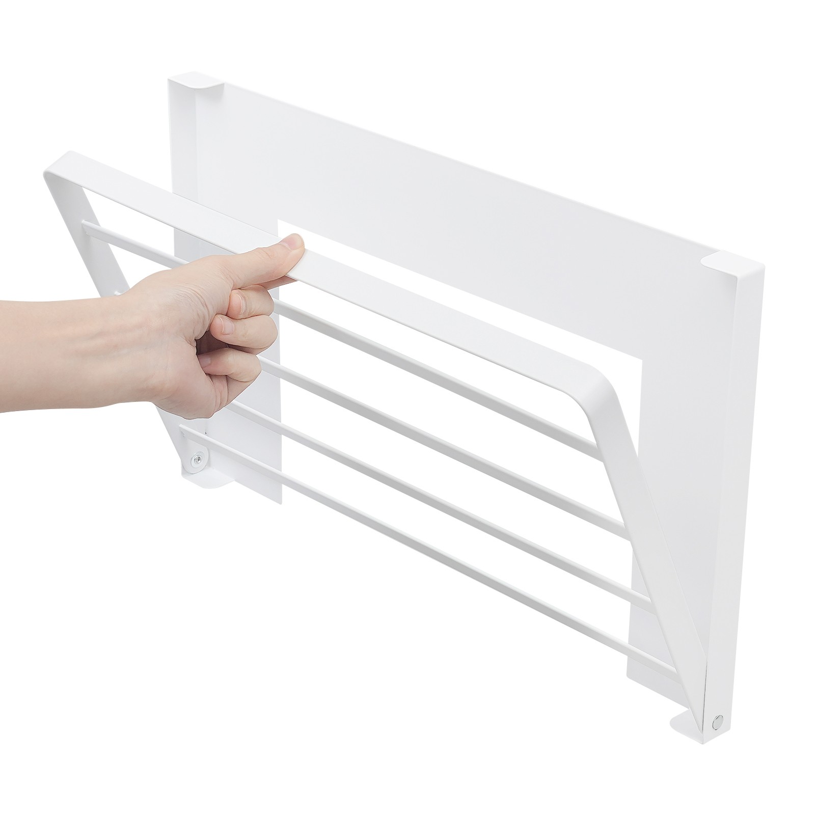 Magnet Rack Mount On Washing Machine, Durable Folding Rack For Laundry Bathroom