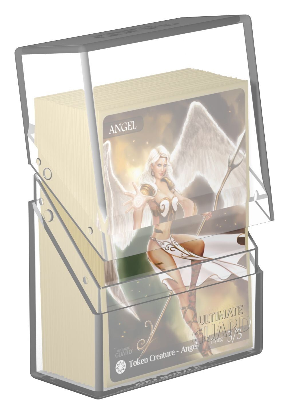 Ultimate Guard Boulder 40+ Clear Deck Case Card Storage Box Standard Size ccg