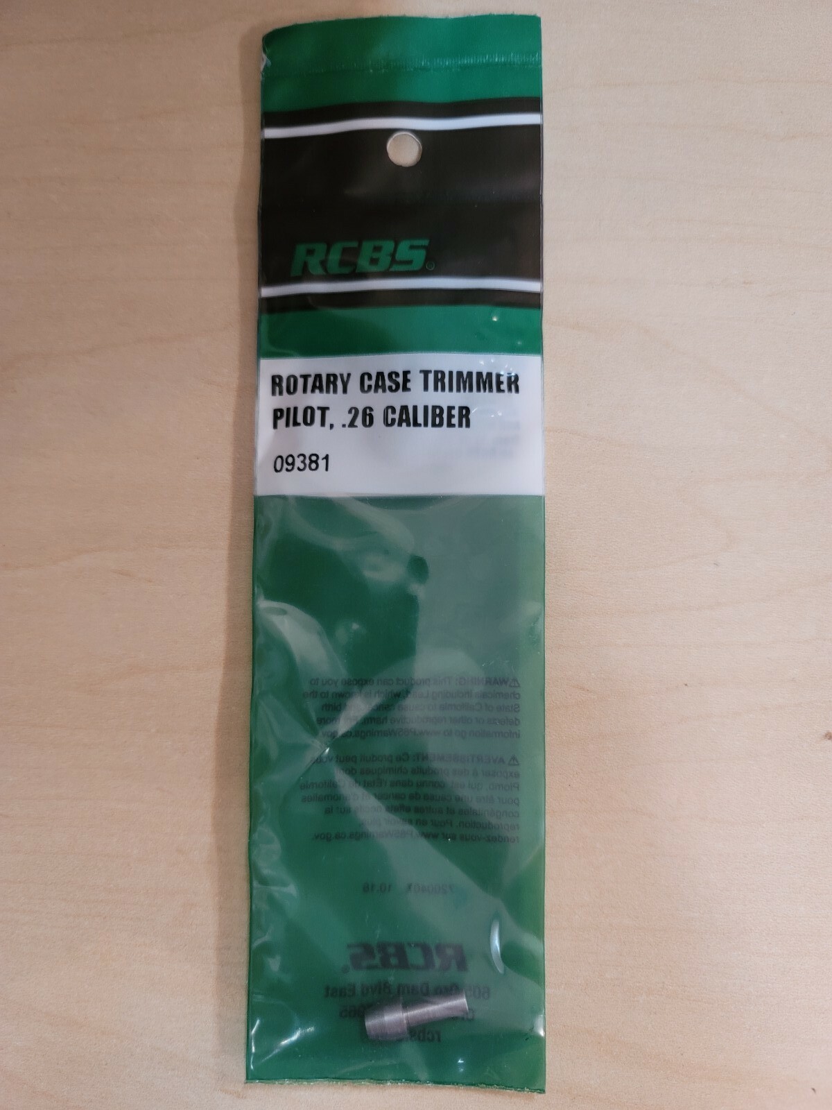 RCBS  Case Trimmer Pilot,  26 cal, #9381 NIP 09381