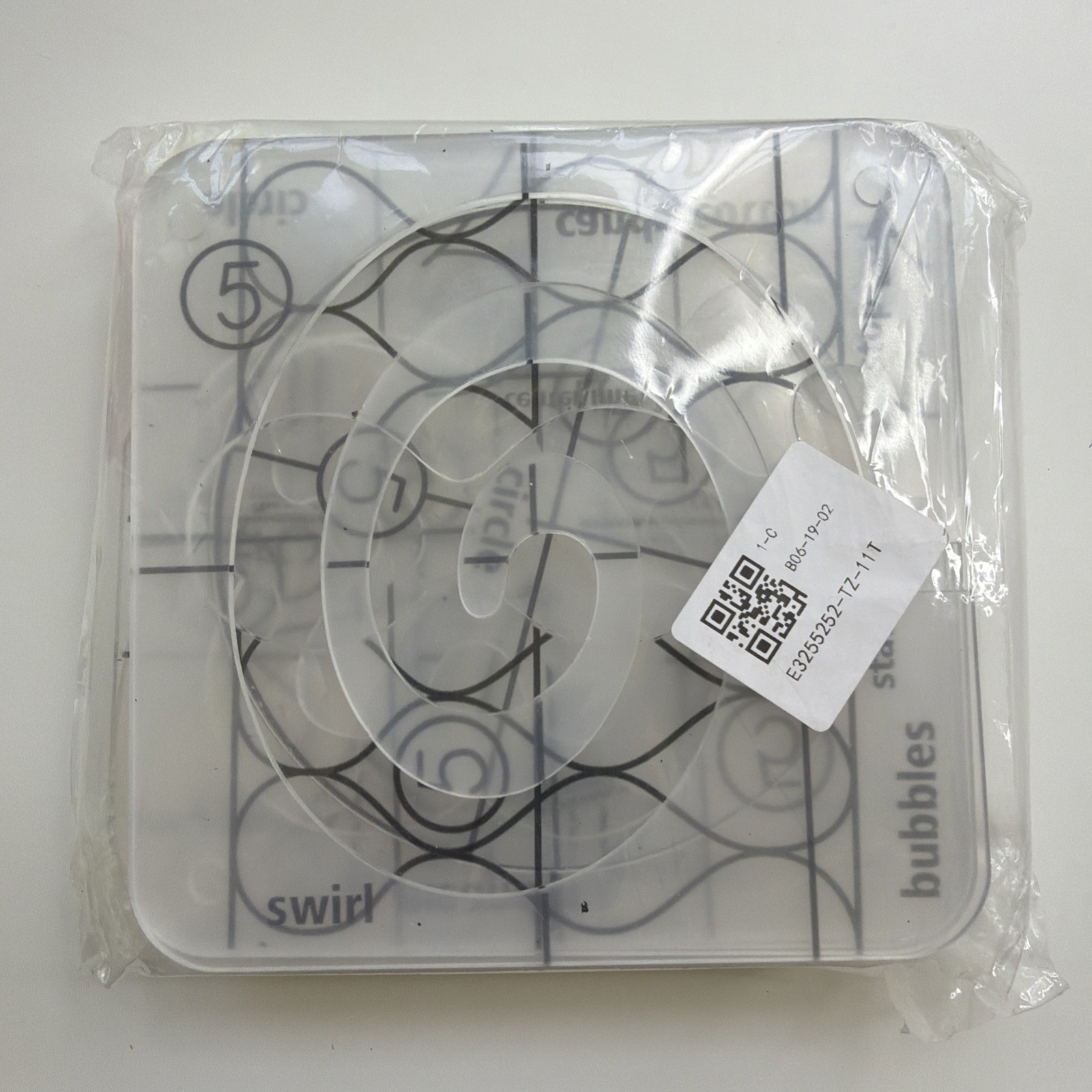 5" Swirl Templates - Free Motion Quilting Templates - Pack Of 10