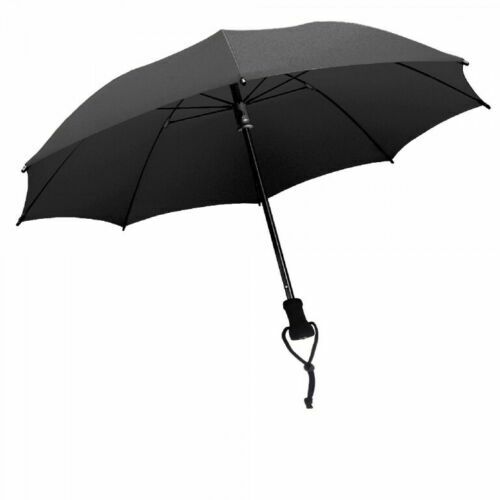 EUROSCHIRM BIRDIEPAL DURABLE TREKKING UMBRELLA WITH COMPASS - BLACK