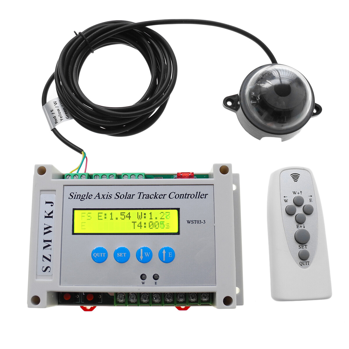 WST03-3 Single Axis Automatic Tracking Solar Tracker Controller W/ Speed Sensor