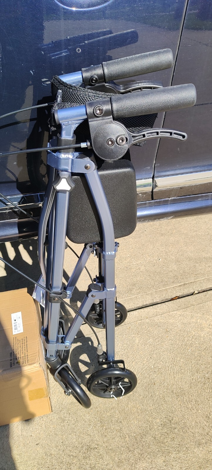 Able Life Space Saver Rollator Short, Lightweight Junior Folding Walker for...