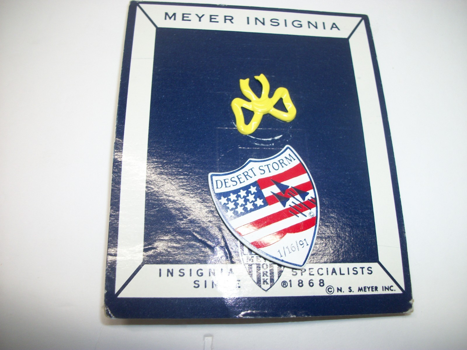 Vintage Desert Storm Support Pins-Lot of 2