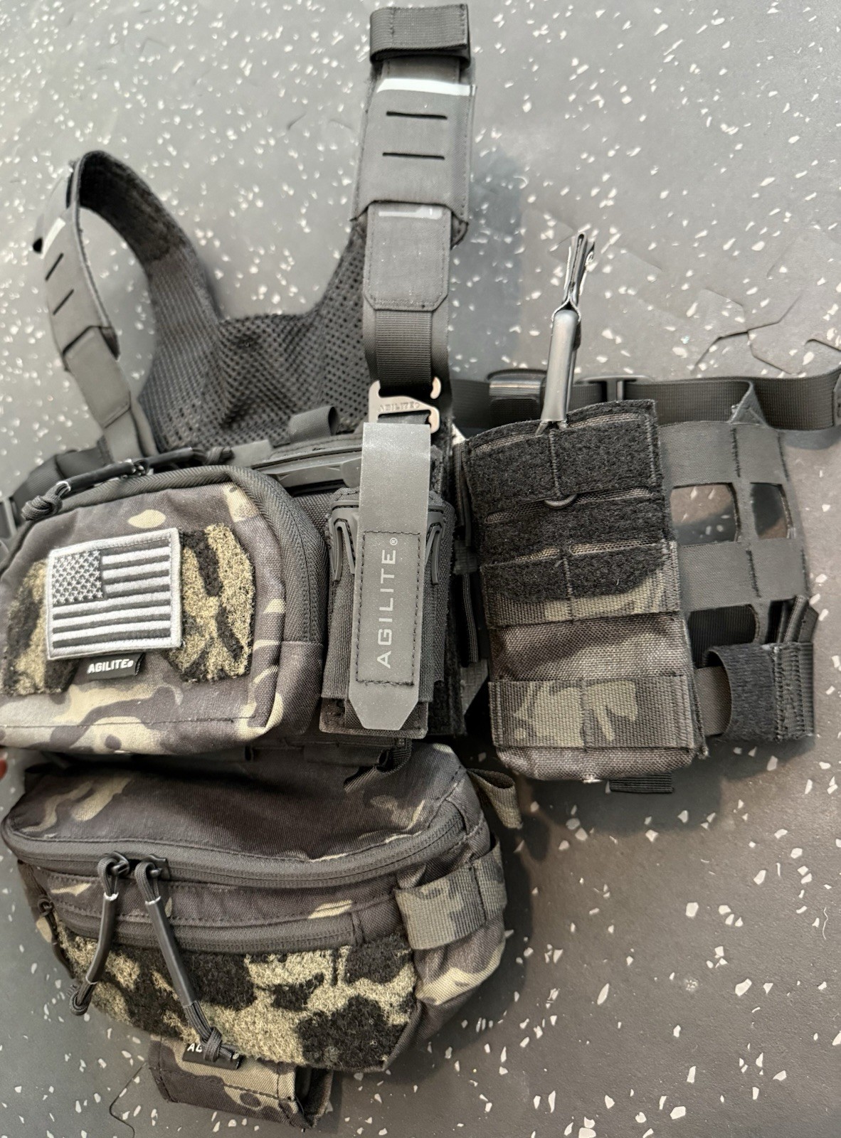 Agilite Reaper Chest Rig - Multicam Black