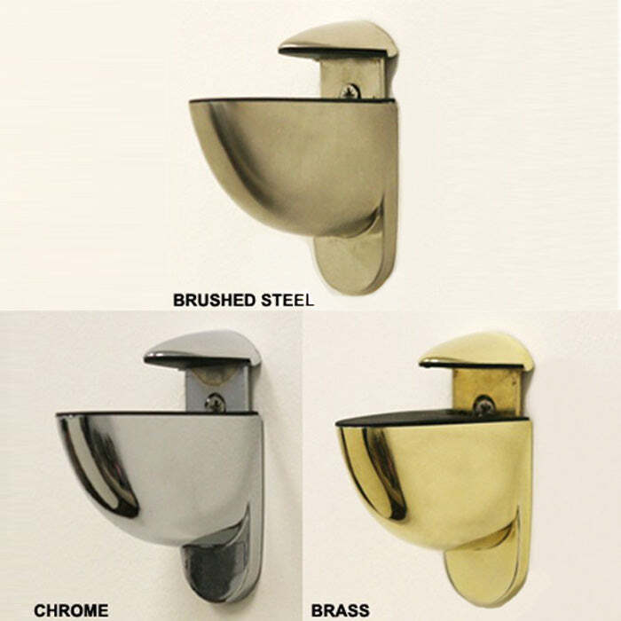 Heron Shelf Brackets (Set of 2) By Spancraft Glass HSC-Chrome