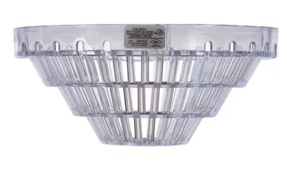 SAFETY TECHNOLOGY Smoke Detector Guard, Polycarbonate, Flush STI-8100