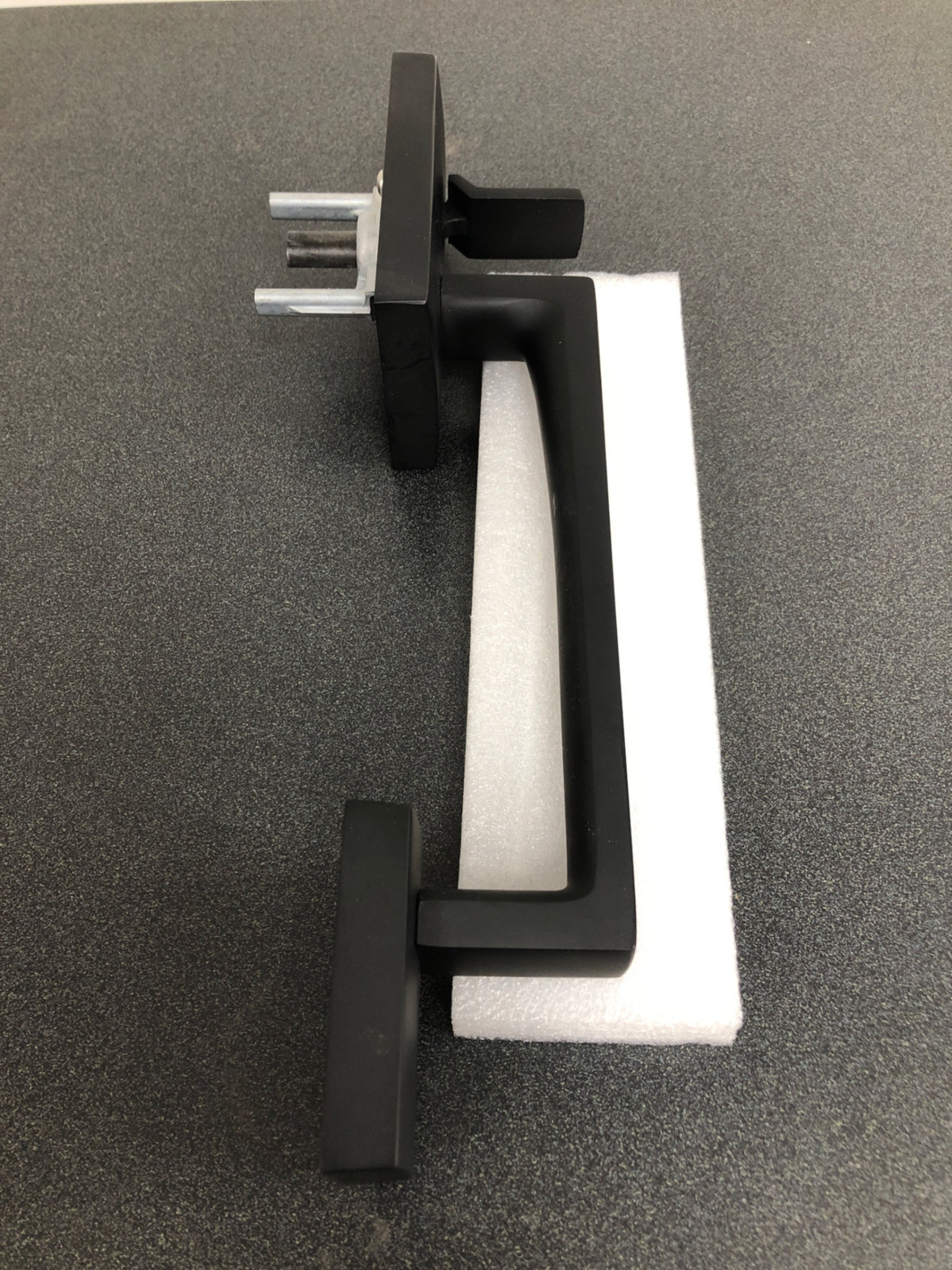 Baldwin SCLAJxSQUCSR190S La Jolla Handleset, SmartKey, Satin Black Finish