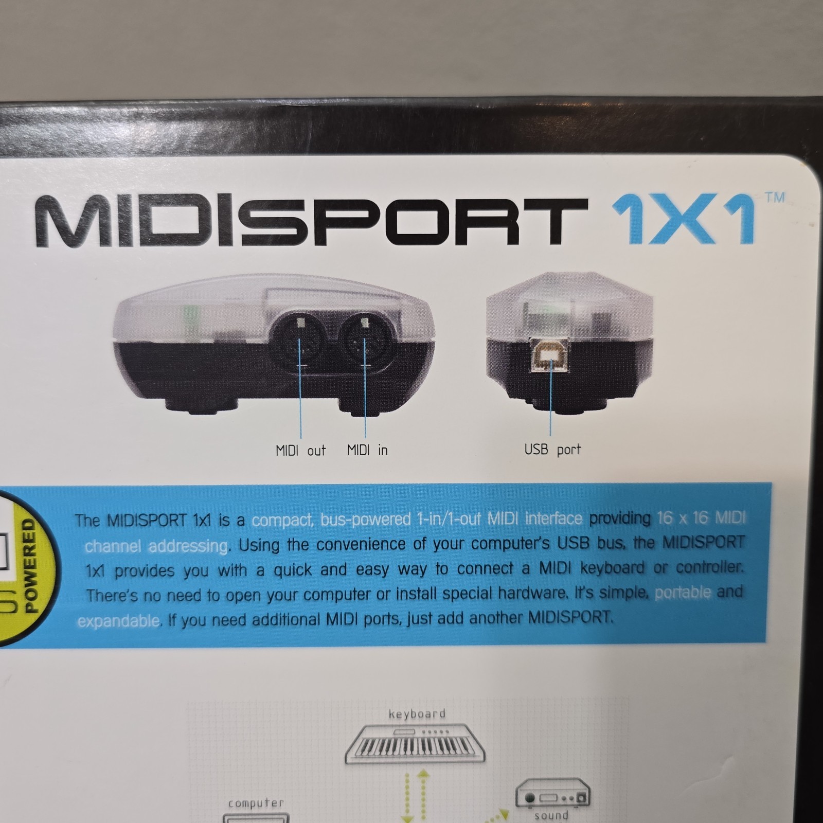 M-Audio Midiman Midisport 1x1 Portable Midi Interface