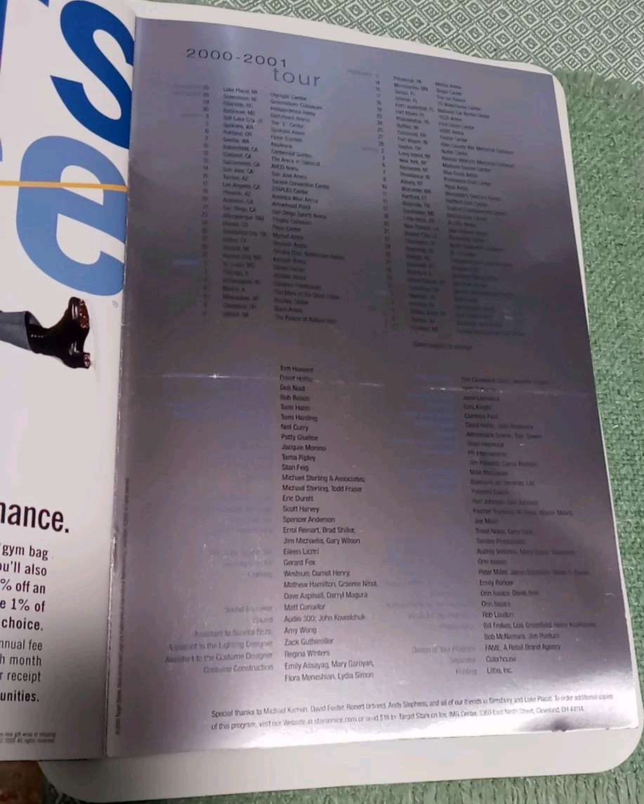 Scott Hamilton Commemorative Issue Program Stars On Ice 2000 – 2001