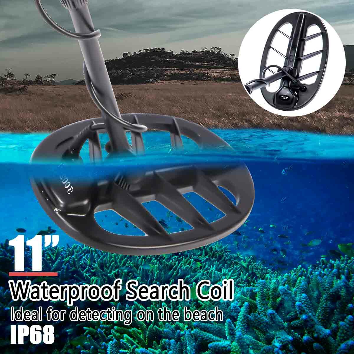 Detector De Metales Oro y Plata Gold Finder Metal Detector w/ Waterproof Coil