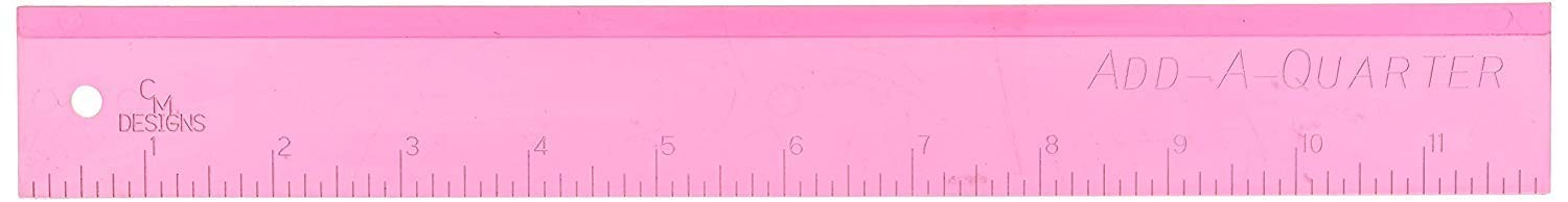 Pink Add-A-Quarter 12in Ruler 12",