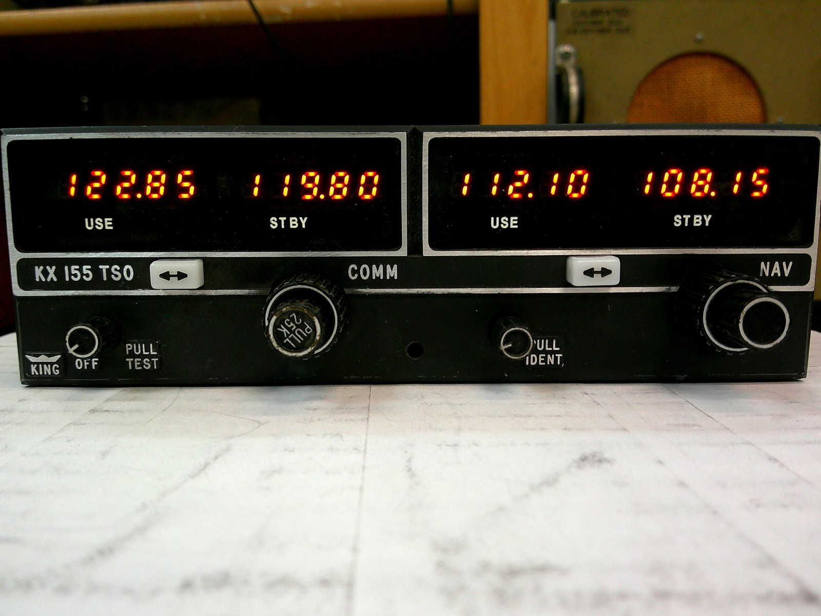 Bendix King KX 155 Nav/Com Non-Glideslope 14V w/ LED Display - 069-1024-08
