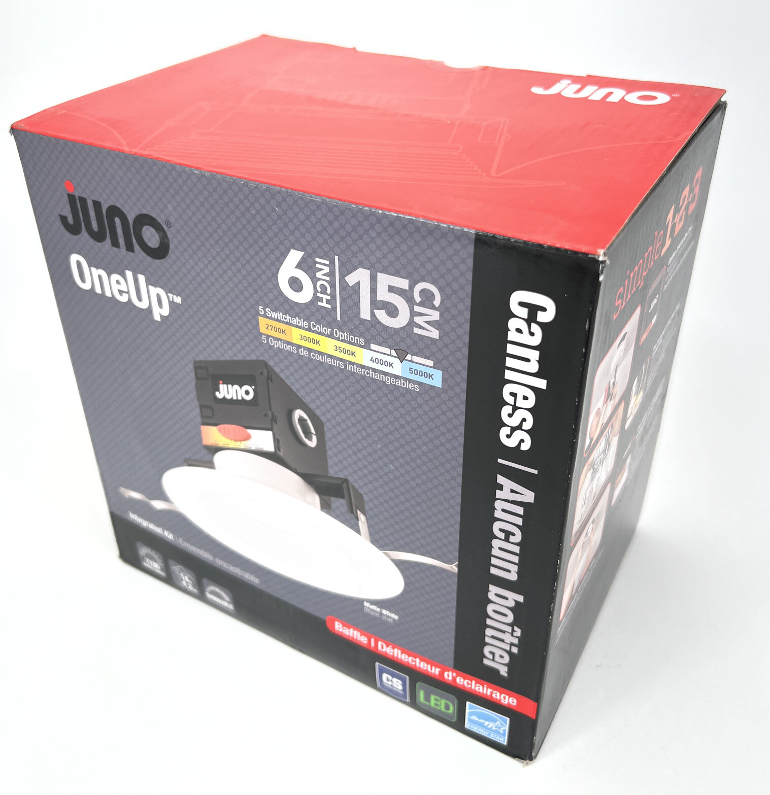 Juno JBK6 ADJ 6 in. Selectable CCT Canless Integrated LED Recess