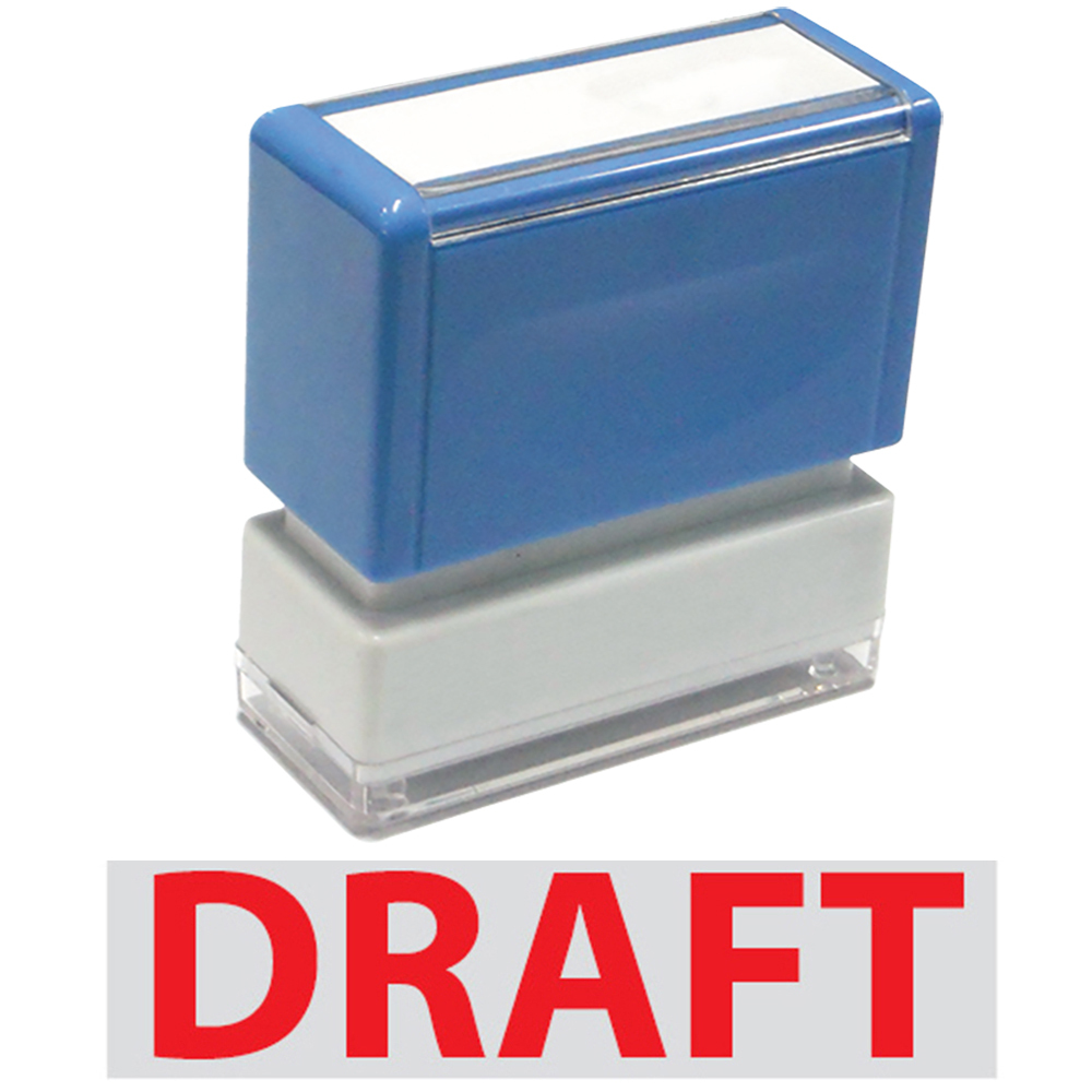 Draft - JYP PA1040 Pre-Inked Rubber Stamp (Red Ink)