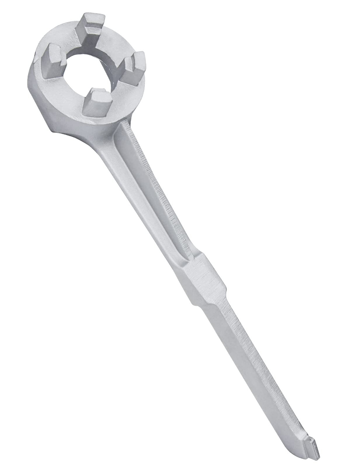Mellbree Aluminum Bung Wrench - Gallon Drum Opener Tool for 10, 15, Silver
