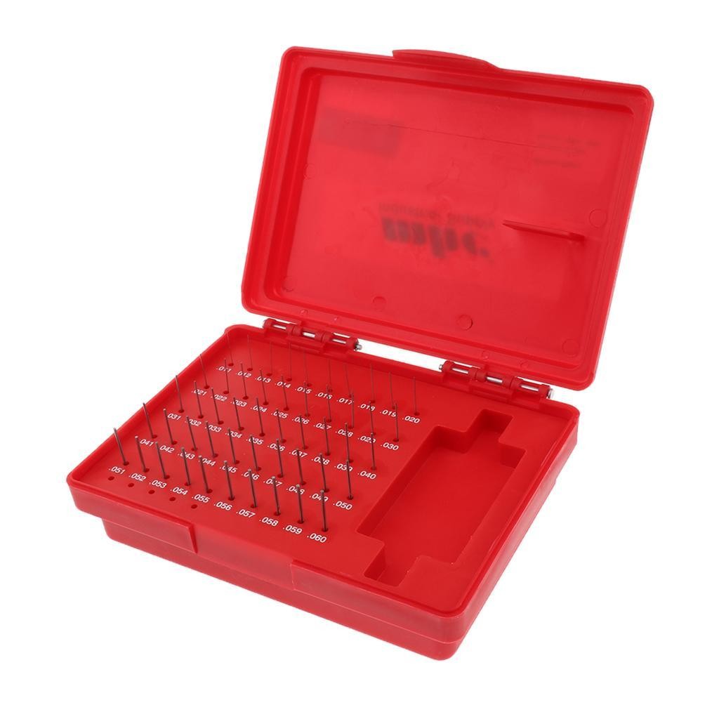 50 Pieces Pin Gauge Set Minus Tungsten Steel M0+ 0.011-0.060inch