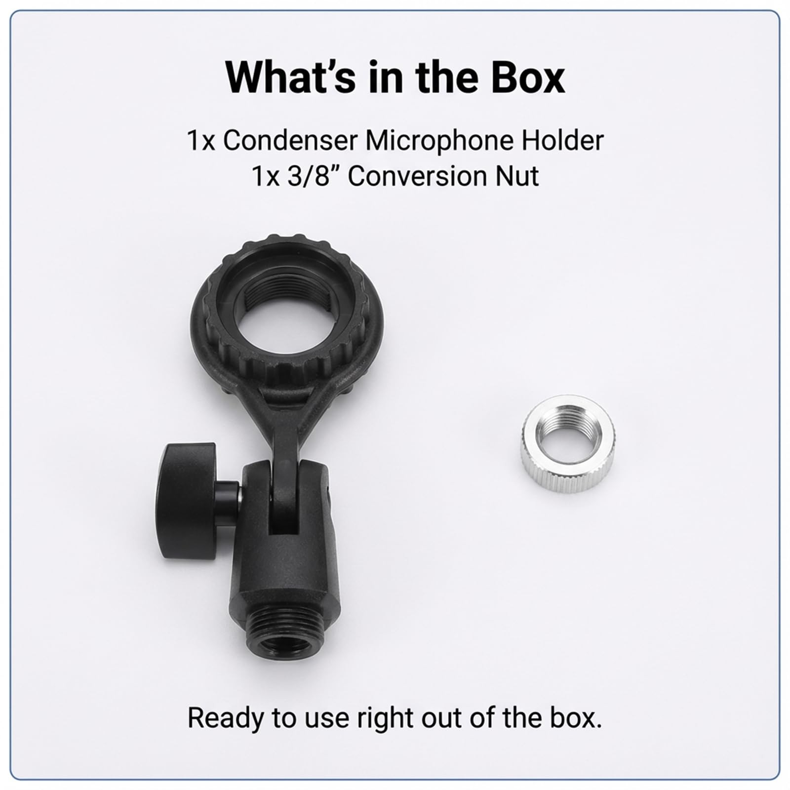 Microphone Holder for Mic Stand Condenser Mic Shock Mount Standard Interface ...