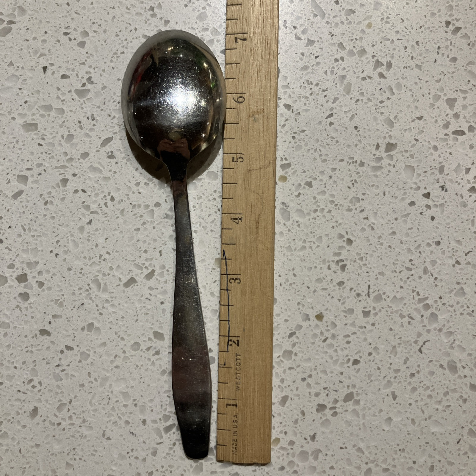 Set 5 Table Soup Spoons ESM7 by ESM Stainless 12/18 Germany