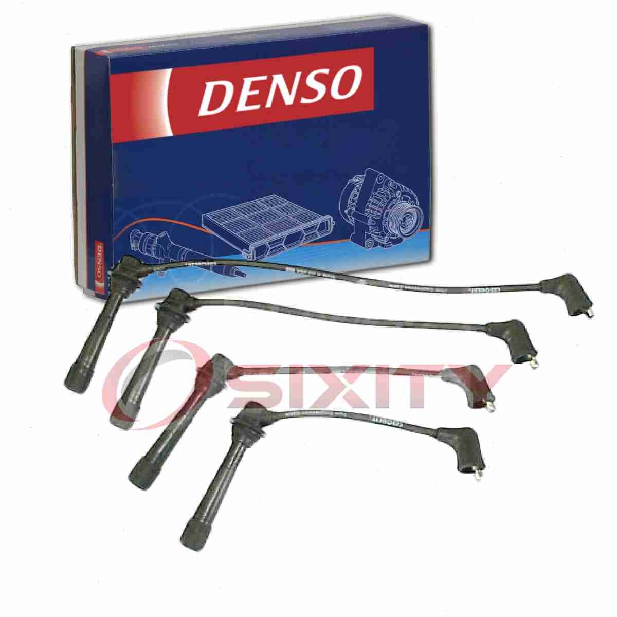 Denso Spark Plug Wire Set for 1990-2000 Mazda Miata 1.6L 1.8L L4 Ignition cq