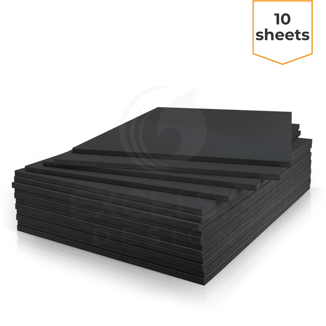 Black Foam Board Sheet – 20x30x3/16 Inch, 10 Pack | Acid-Free for Crafts&Display